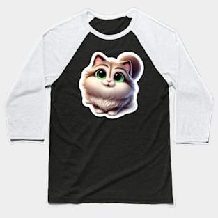 Cute kitten cartoon Baseball T-Shirt